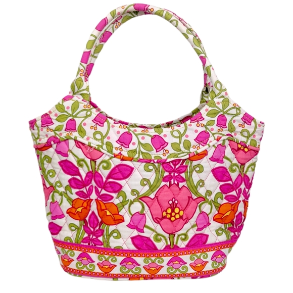 Vera Bradley Bags Vera Bradley Pink Floral Quilted Bucket Tote Bag